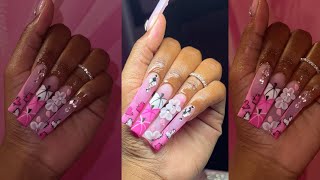 PINK FALL NAIL TUTORIAL | POP-OFF METHOD + ACRYLIC NAILS TUTORIAL 🩷🎃 by Tah Beauty 10,840 views 8 months ago 30 minutes