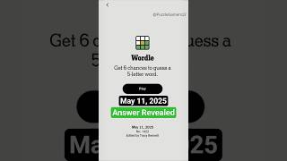 Wordle Today Answer | Wordle #1422 May 11, 2025