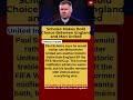 Paul Scholes Chooses Manchester United Treble Over England World Cup