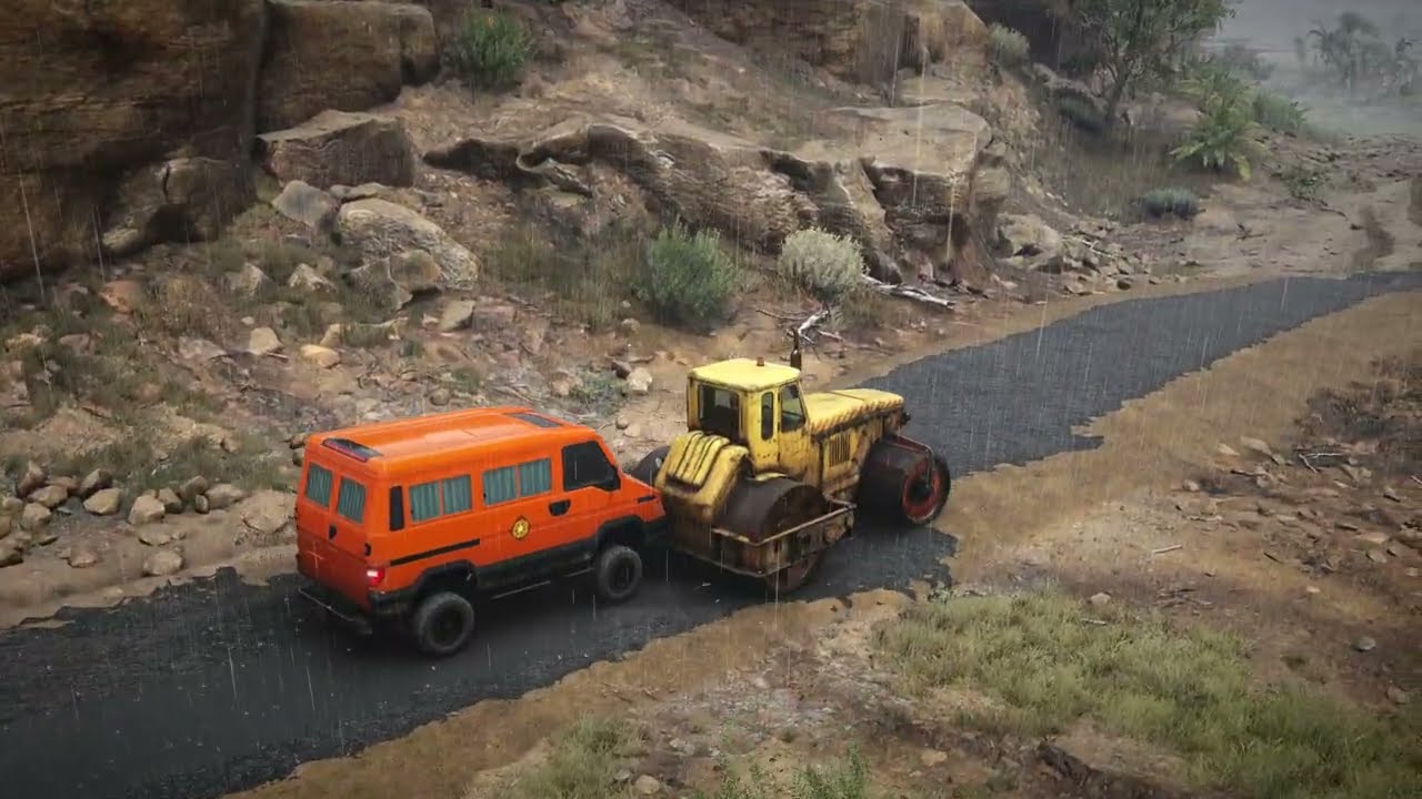 RoadCraft - Step 39331 "Pike"Rusty Light Equipment Transporter - Starting the Asphalt