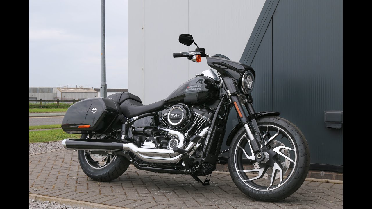 2023 Harley-Davidson FLSB Sport Glide in Vivid Black Deluxe - YouTube
