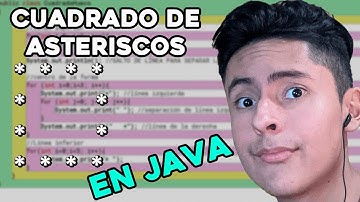 Cómo hacer un cuadrado con asteriscos en Java | Ciclo FOR