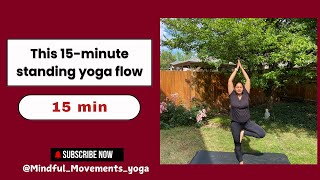15 Min Standing Yoga Flow | Balance Poses & Side Bends