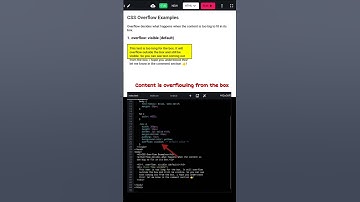 Overflow in css | overflow zichtbaar in css #html #css #webdesign #shorts | Code Alchemy