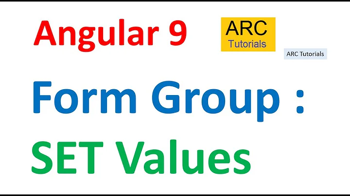 Angular 9 Tutorial For Beginners #47- Reactive Forms - Set Values