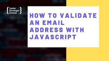 How To Validate an Email Address With JavaScript