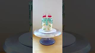 Comic Cake…but make it mini 🥹🍒 #cake #comiccake #cartooncake
