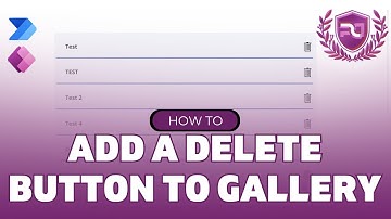 How To Add A Delete Button To A Gallery Row In Power Apps
