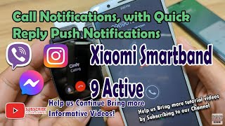Demo of Smart Notifications, and Call Notifications on Xiaomi Smartband 9 Active with Quick Response screenshot 5