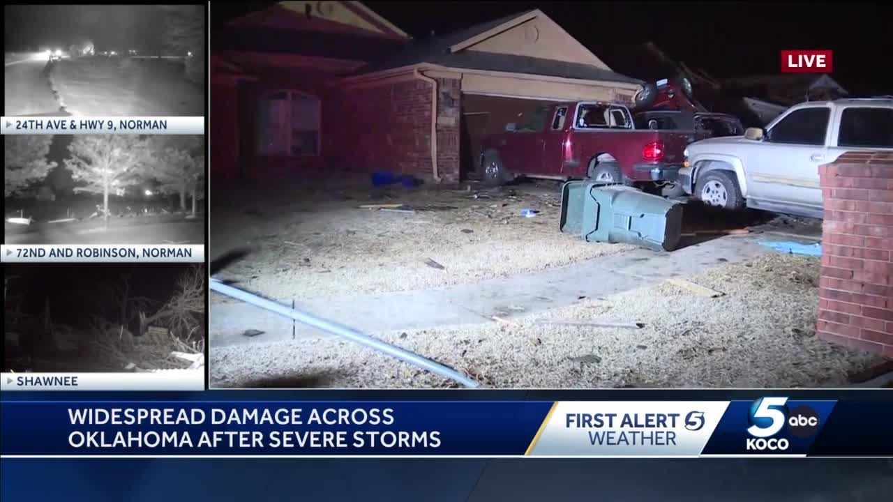Officials respond to storm damage in Norman - YouTube