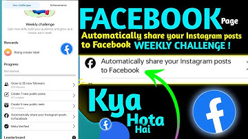 Automatically share your Instagram posts to Facebook //Weekly Challenge Facebook