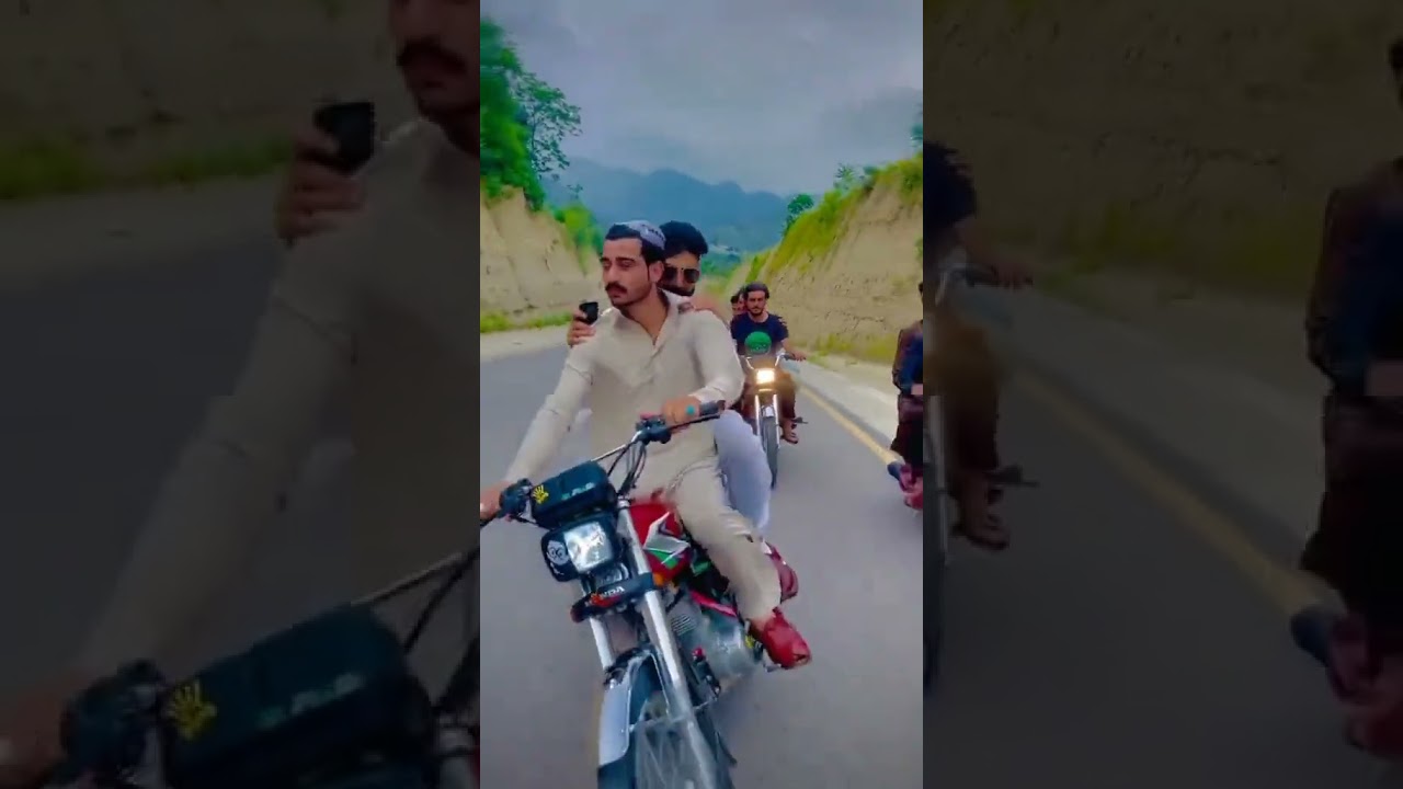 bike wheeling and stunts in abbottabad pakistan
