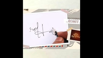 R Signature Style (Rohit)