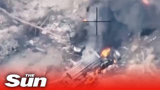 Ukrainian special forces drone strike on Russian missile launcher positions screenshot 5
