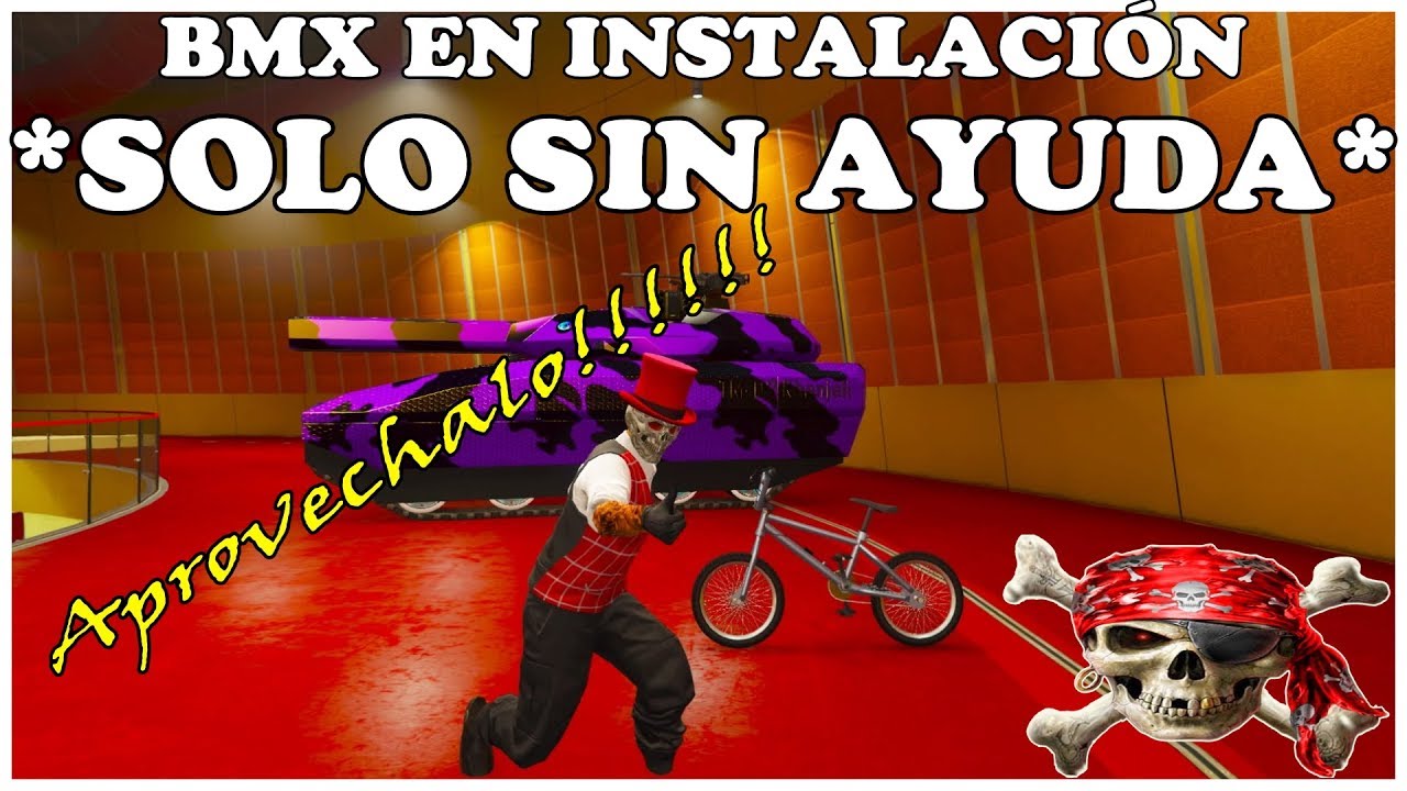 NUEVO TRUCO GTA 5 ONLINE METER BMX EN INSTALACIONES SOLO