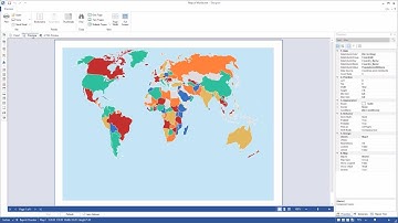 Winforms Reporting Tools: Creating Styles for Map with Group and Heatmap - [Shot on version 2016.2]