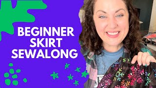Beginner Friendly Skirt Sewalong! #sewing #quiltingfabric