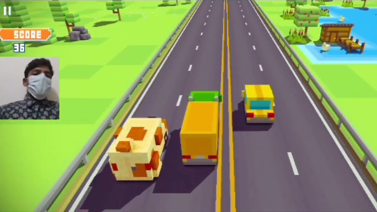 Blocky Highway | Car Racing - gameplay 