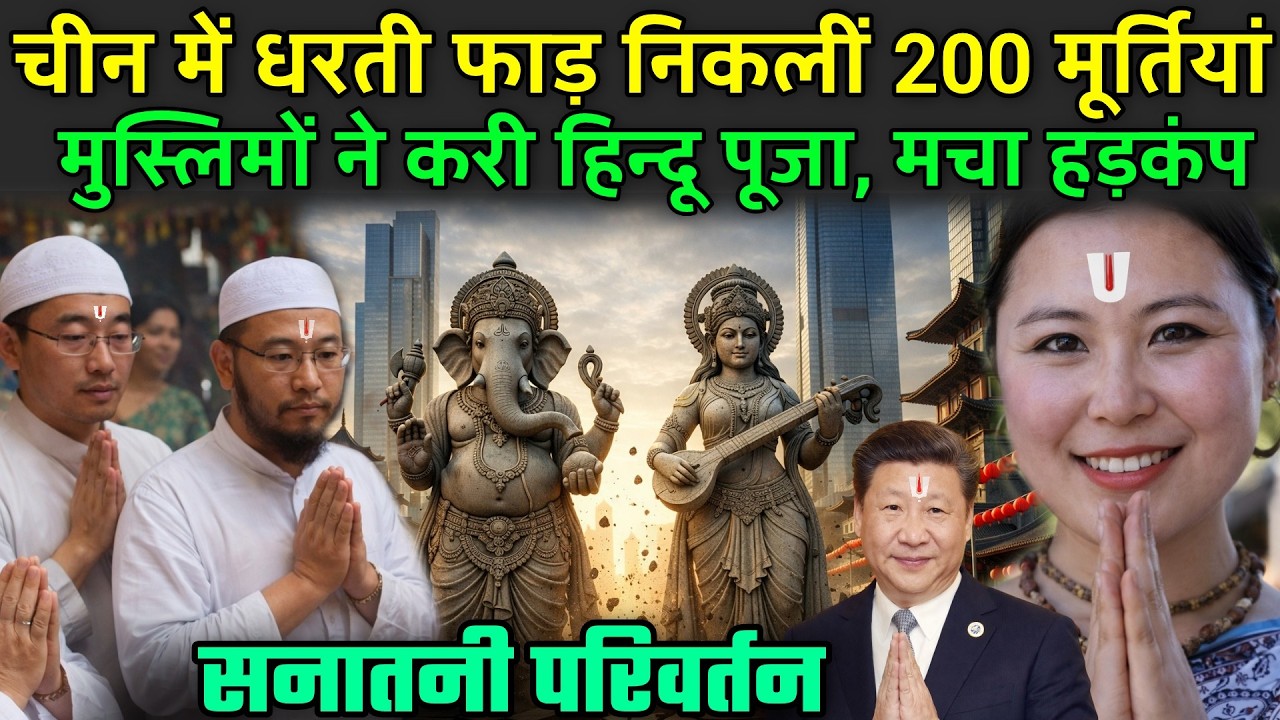 चीन में धरती फाड़ निकलीं 200 मूर्तियां, मुस्लिमों ने करी हिन्दू पूजा | Old Hindu Temple in China