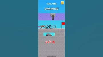 Draw bridge puzzle game level 1592#gaming #drawing #Shorts