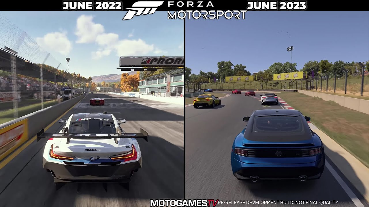 Forza Motorsport: vídeo mostra downgrade entre 2022 e 2023