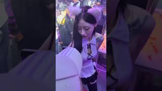 Cute Bunny Girl Dancing In Night Club, Hangzhou China #nightclub #party #dance #shorts