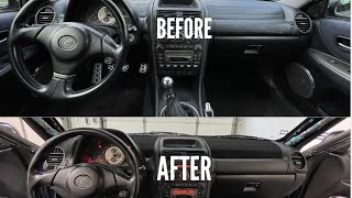 IS300 Dashboard Flocked & Painted!