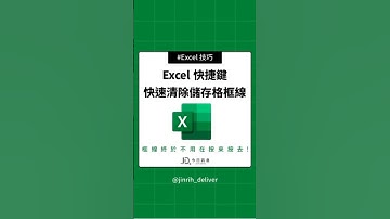 Excel 快捷鍵 快速清除儲存格框線  #excel #googlesheets #shorts｜#今日訊息