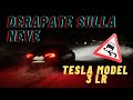 DERAPARE con Tesla Model 3 sulla neve? SLIP START si o NO?