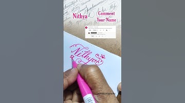 Nithya #brushpen #signature #calligraphyforbeginners #cursive #satisfying
