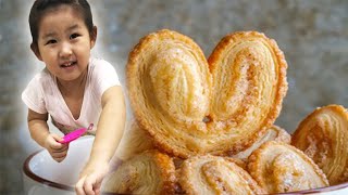 Easy Puff Pastry Hearts | Finger Biscuits #Shorts
