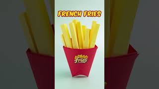 How to Make Paper French Fries 🍟 | Fun DIY Craft @VENTUNOART