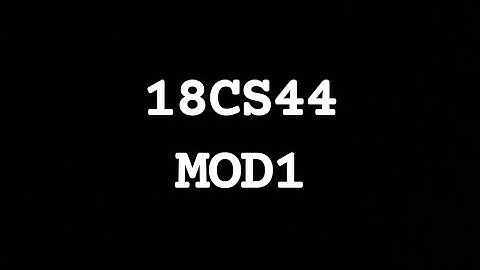 18CS44 MODULE 1 MICROCONTROLLER AND EMBEDDED SYSTEM (MC&ES) | VTU 4th SEM CSE
