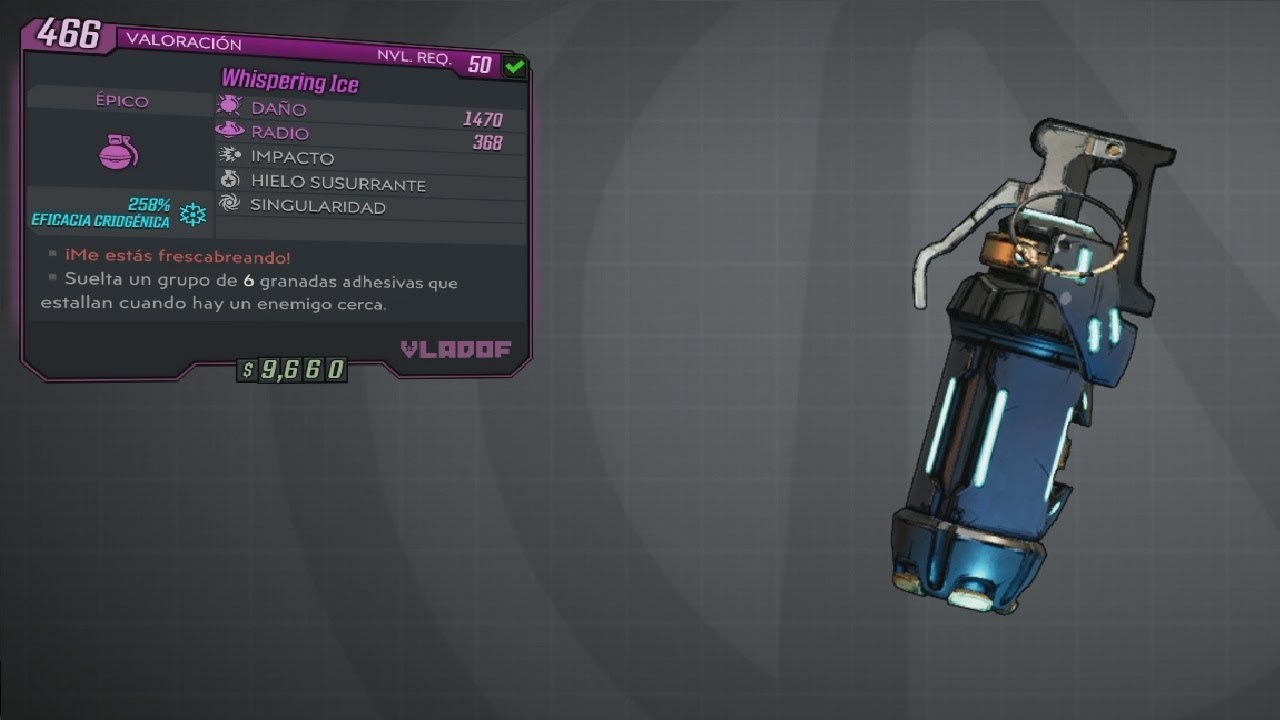 Borderlands 3 Guía de armas únicas Whispering ice ``¡Me estas frescabreando!´´