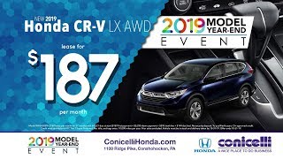 $74/mo. Civic, $147/mo. Accord, $169/mo. CR-V -- 2019 Model Year-End Event!