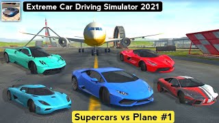 Extreme Car Driving Simulator 2023 - Supercars VS Plane - Car & Plane Racing Fun - Android Game screenshot 4