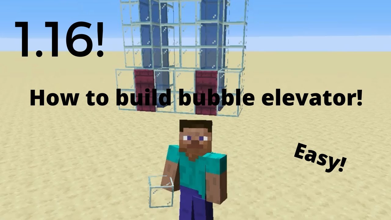 How to Build a Bubble Elevator in Minecraft 15.156!