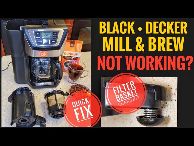  BLACK+DECKER 12-Cup Mill and Brew Coffee Maker, Black, CM5000B:  Home & Kitchen