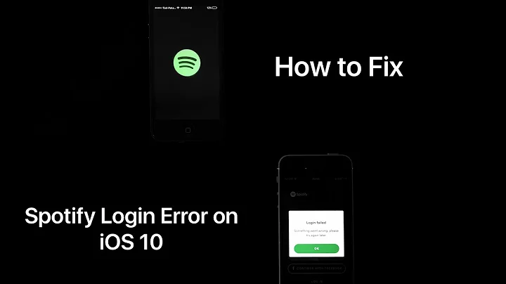 How to Fix Spotify Login error on iOS 10