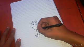 How to draw a quick and easy rose