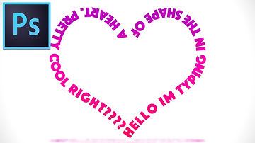 Photoshop CC Tutorial: How to type in a Shape or Path