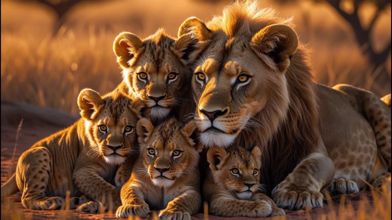 Cubs with Their Mother | Adorable Wildlife Moments 🐻🦁🐯