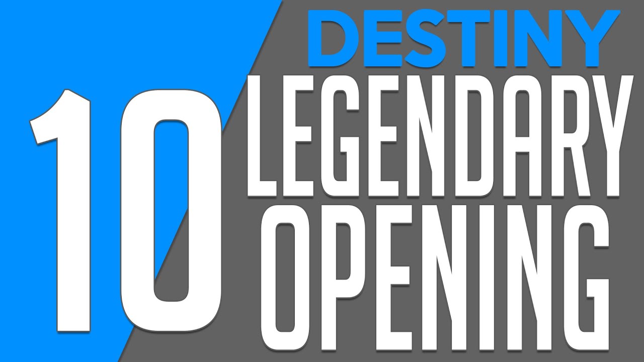 DESTINY 10 Legendary Engram Opening (Destiny RNG Hates Me Video)
