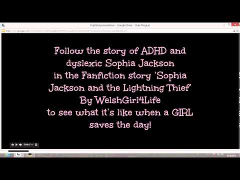 Sophia Jackson and the Lightning Thief ~ Percy Jackson Fanfic