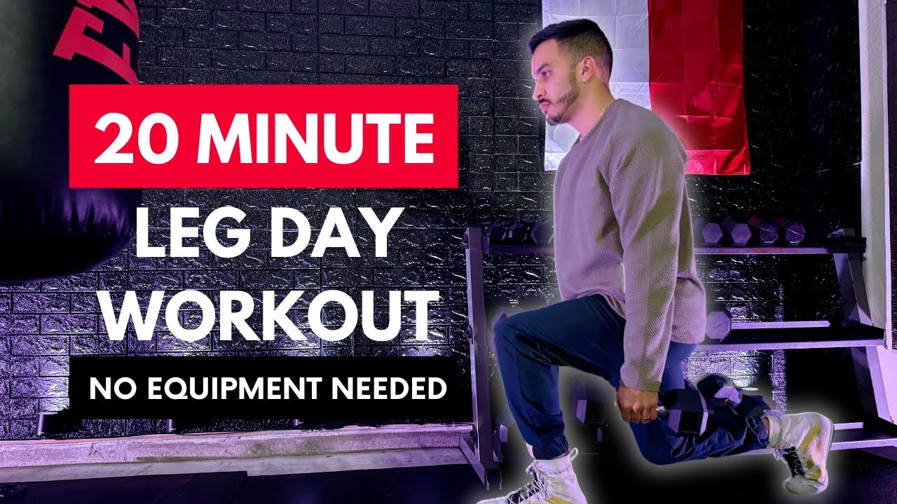 20 MIN LEG WORKOUT NO EQUIPMENT (Legs on Fire Lower Body Blast) - YouTube