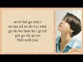 Jungkook BTS 방탄소년단 - Still With You Easy Lyrics