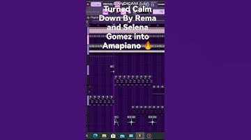 Turned Calm Down By Rema And Selena Gomez into Amapiano #beat #producer