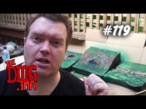 Undercoating ultracheap pizzabox wargaming and ttrpg terrain with multiple coloursDMG#119