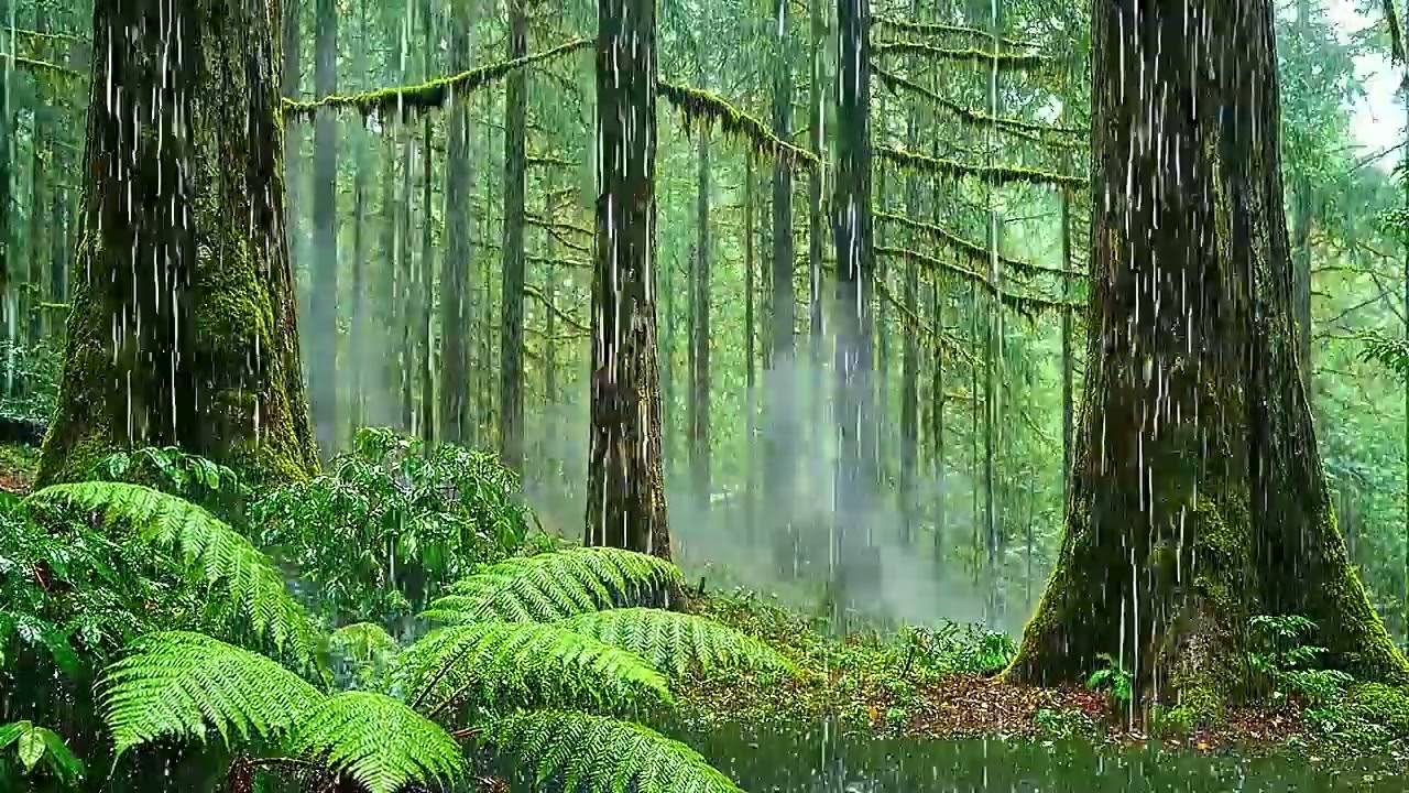 🌙 Can’t Sleep? Try This Peaceful Forest Rain Sound 🌧️✨