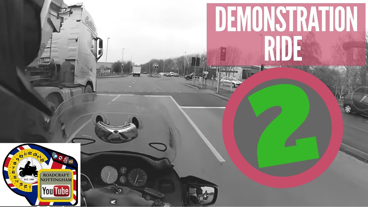 Demonstration ride with Commentary 2: Motorcycle riding tips - YouTube